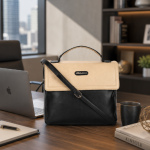 BELLADAMA Loretta Block Medium Laptop Handbag